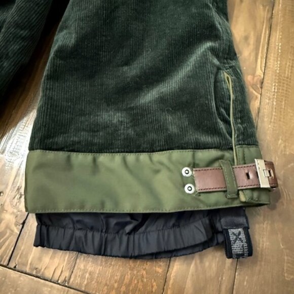 Ralph Lauren RLX Green Corduroy Cargo Pants Lined Buckle Cuffs Men's 36 - Picture 4 of 10